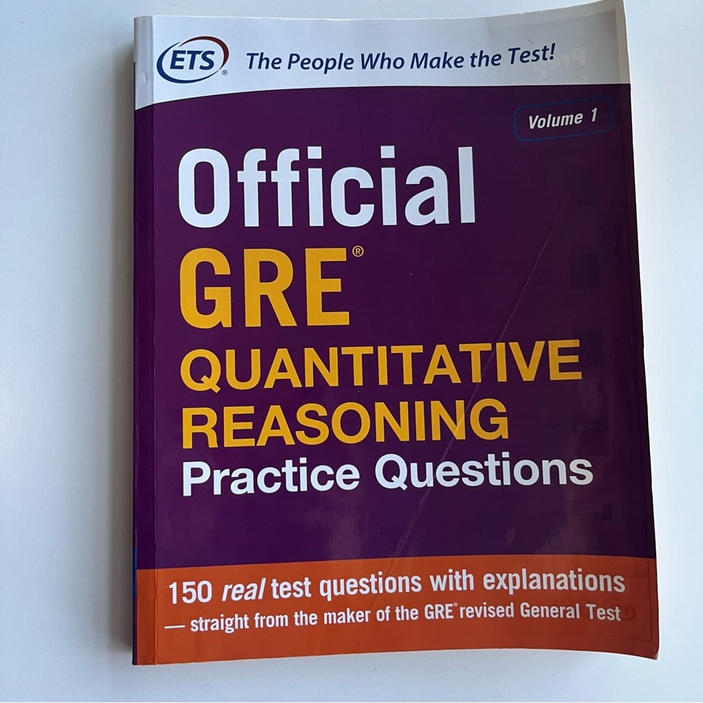 ETS Official GRE Quantitative Reasoning Practice Questions book